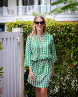 Carlie Dress - Green Triangle