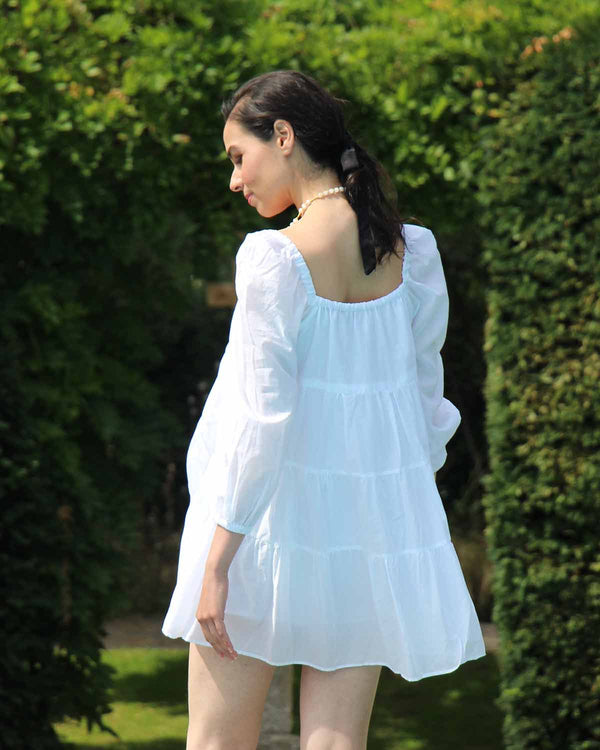 Catalina Dress in white.