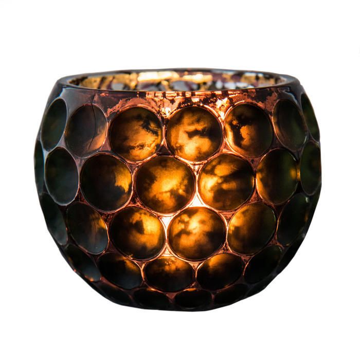 Dark Green Metallic Votive