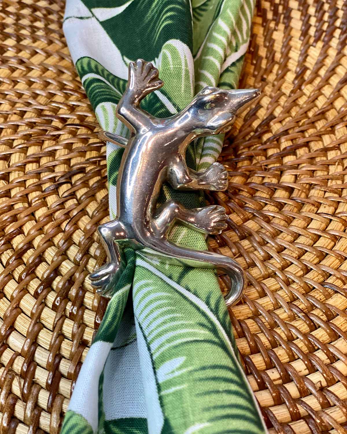 Gecko Napkin Ring (Set of 2) | Homeware | White Ginger UK