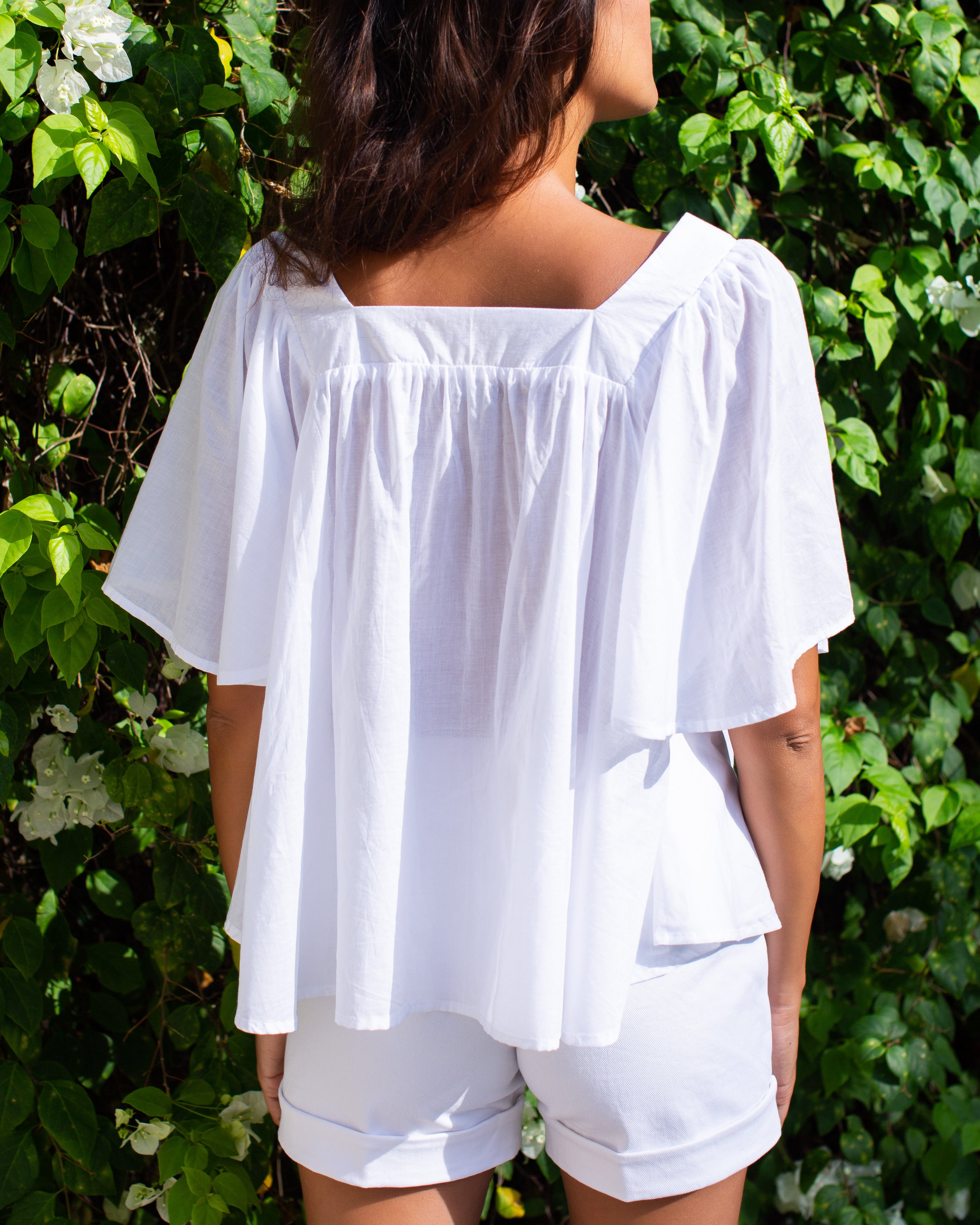 Gigi Top - White Cotton