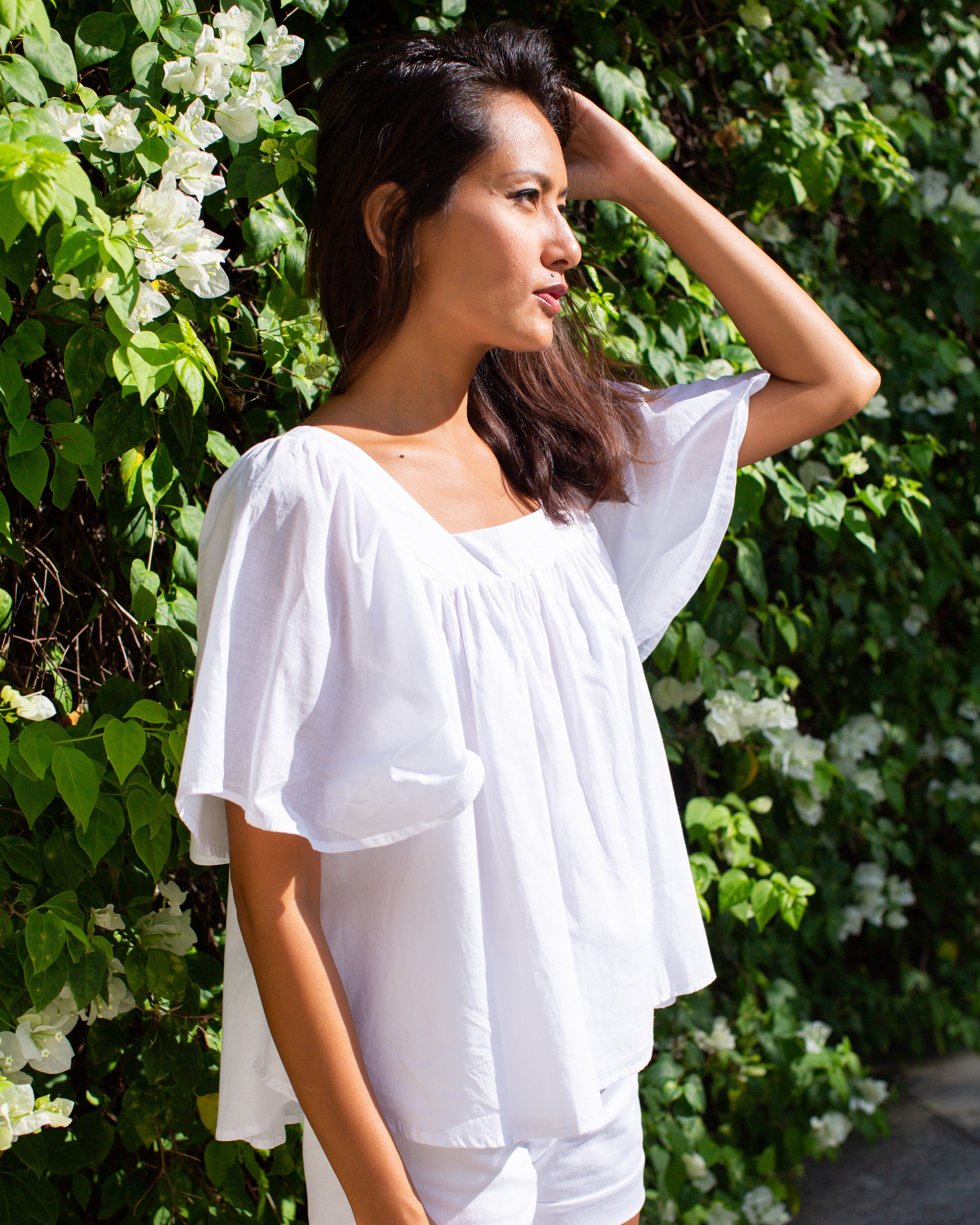 Gigi Top - White Cotton