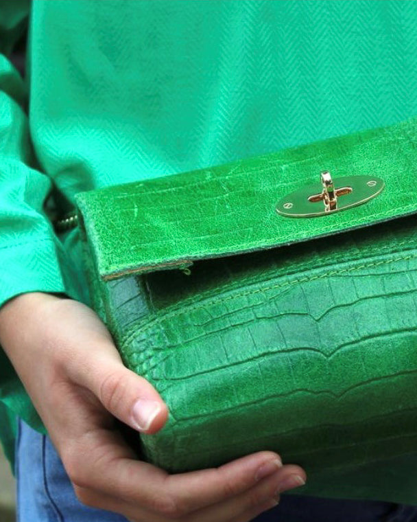 Sorano Green Handbag