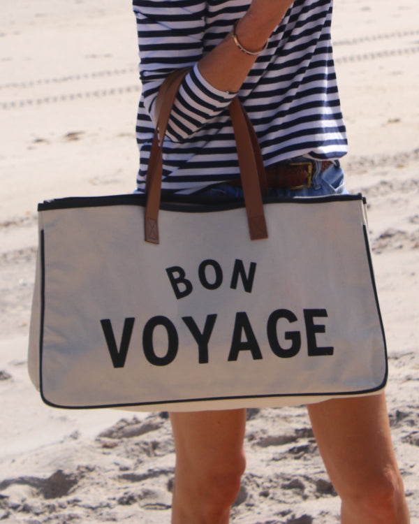 Canvas Tote - Bon Voyage