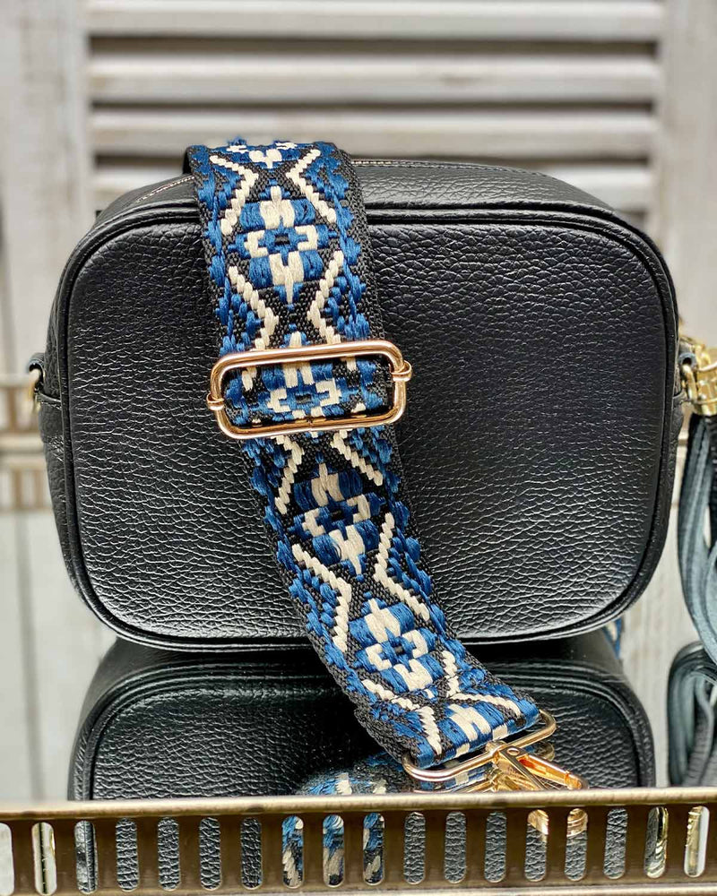 Bag Strap - Navy Prints