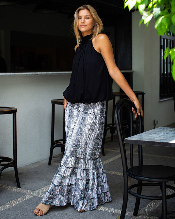 St Tropez Dress/Skirt - Grey Snakeskin
