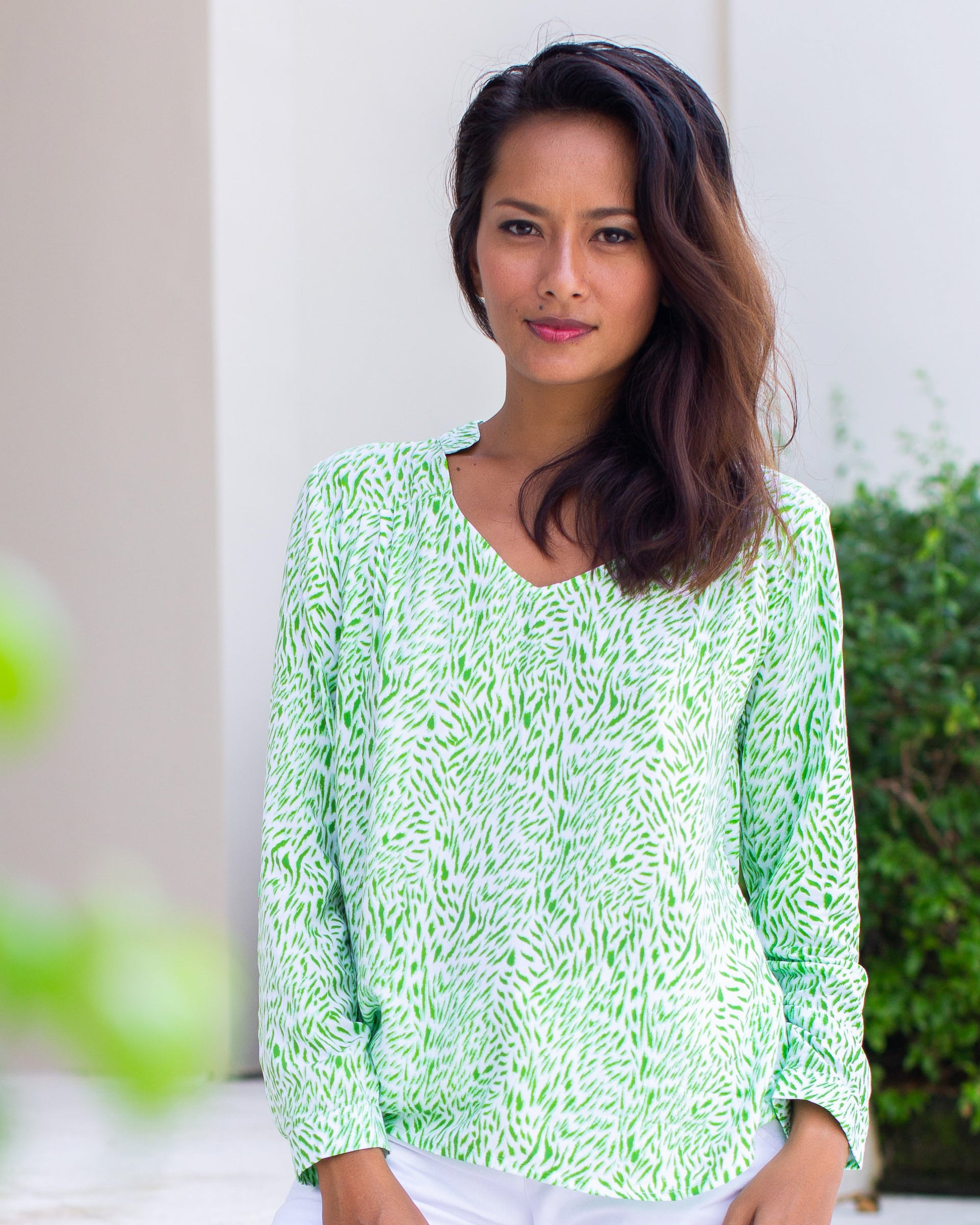 Tilly Top - Small Green Tiger