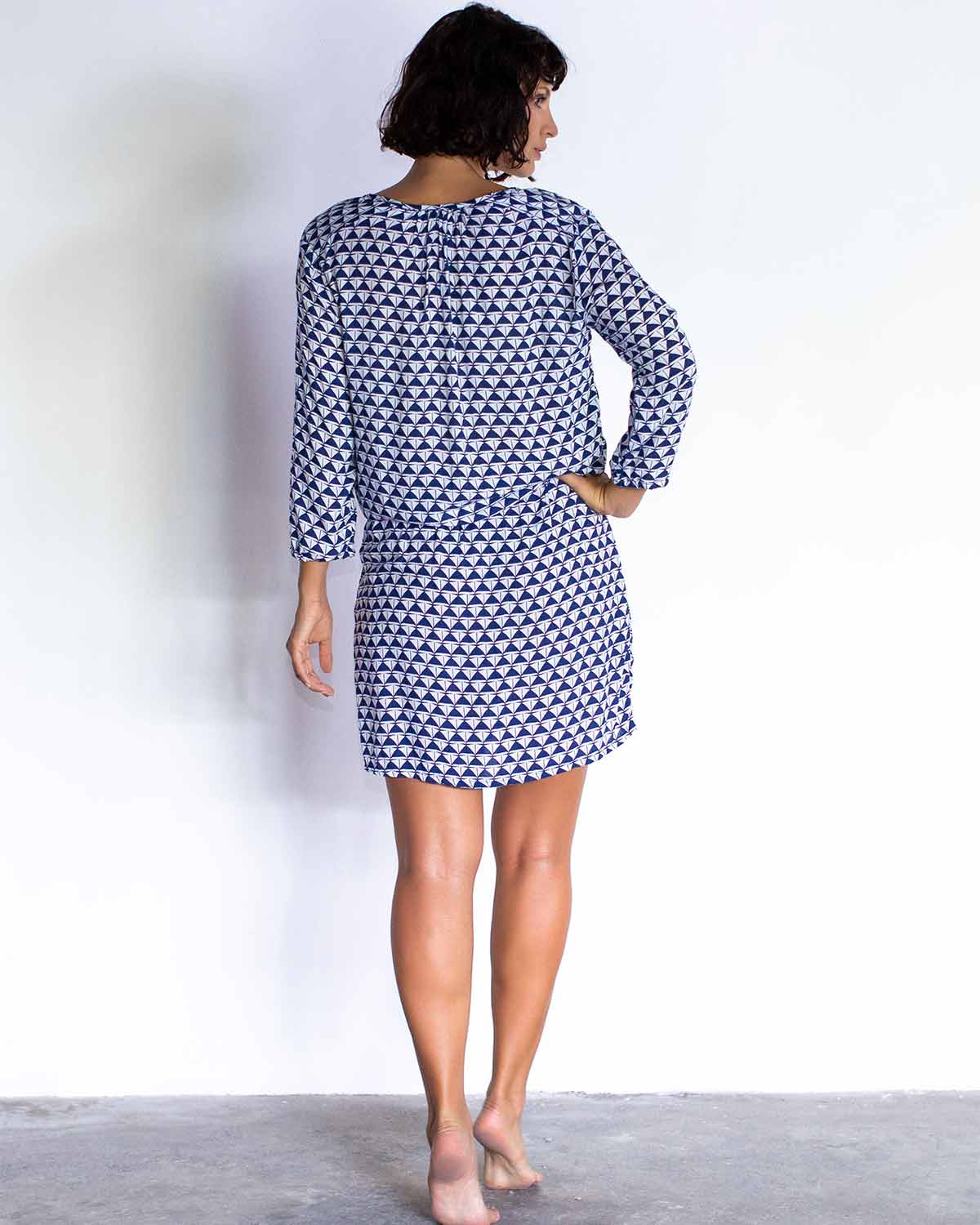 Demi Dress - Navy Blue Boat