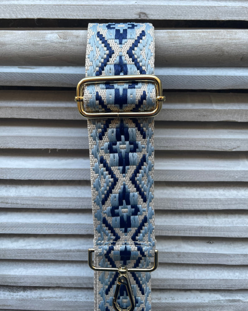 Bag Strap - Navy Prints
