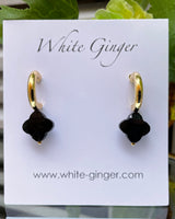 Haussmann - Black Clove Agate Earrings