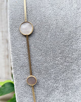 Germaine Pearl Disc Necklace