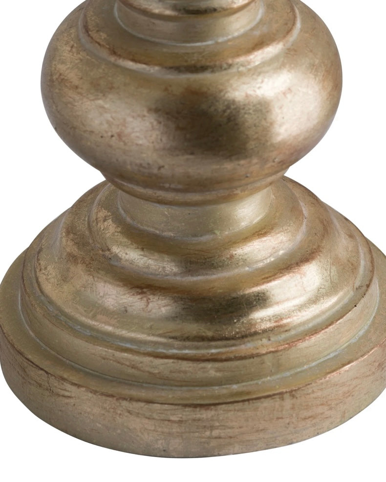 Antique Brass Effect Candle Holder