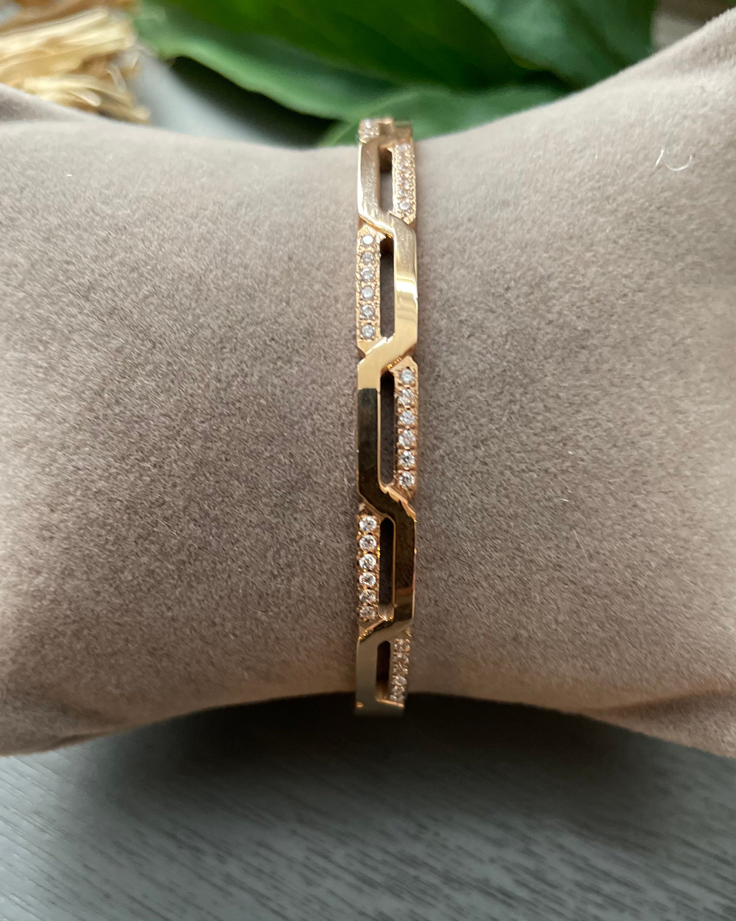 Paris Bangle - Diamanté Link