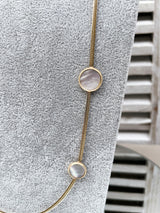 Germaine Pearl Disc Necklace