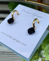 Haussmann - Black Clove Agate Earrings