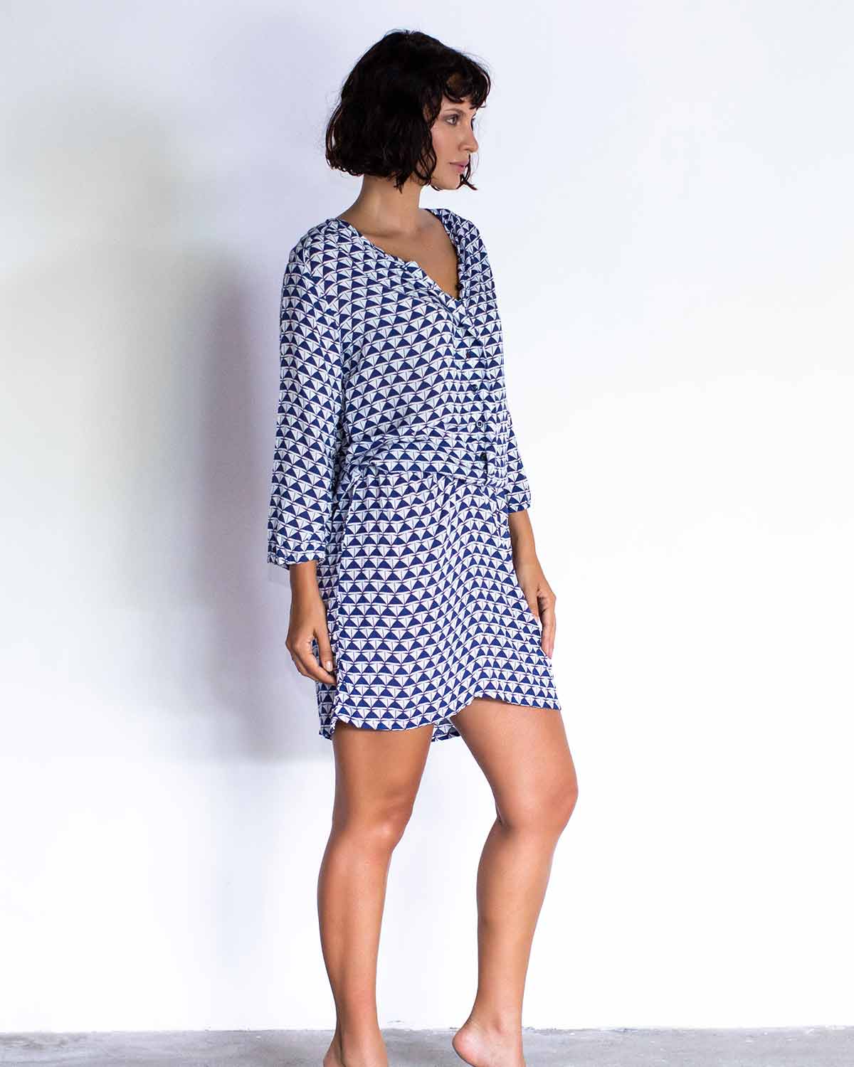 Demi Dress - Navy Blue Boat