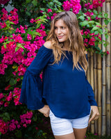 Sienna Top - Navy