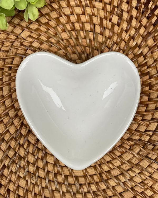Mini Heart Bowl White