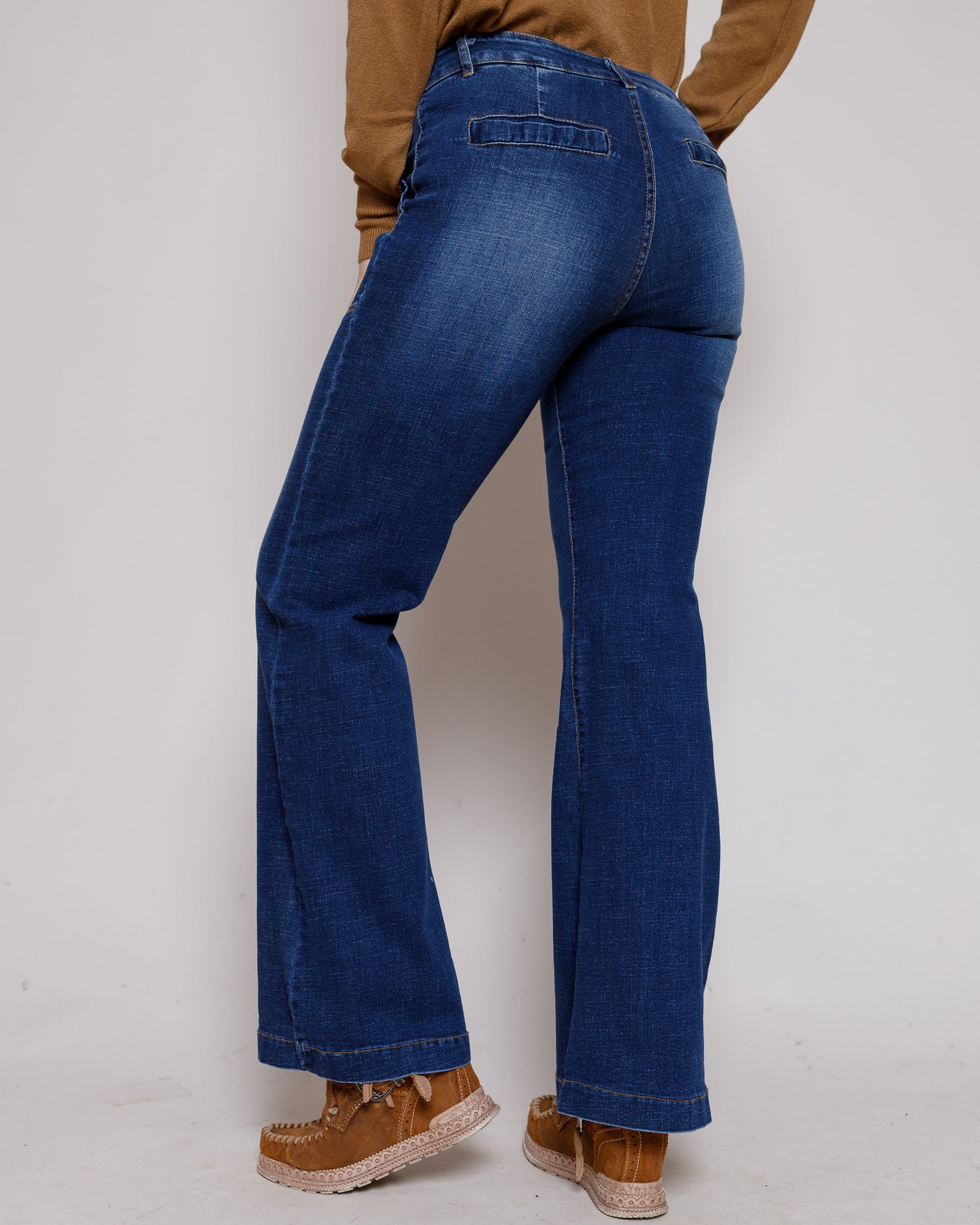 Beau Stretch Denim Flared Jeans