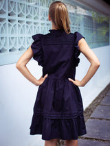 Verona Dress - Black Cotton